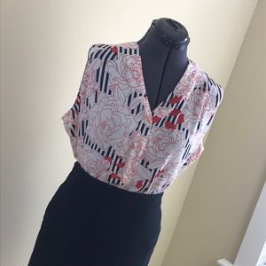 Rose & Olive Women’s Sleeveless Top. Sz XL. NWT